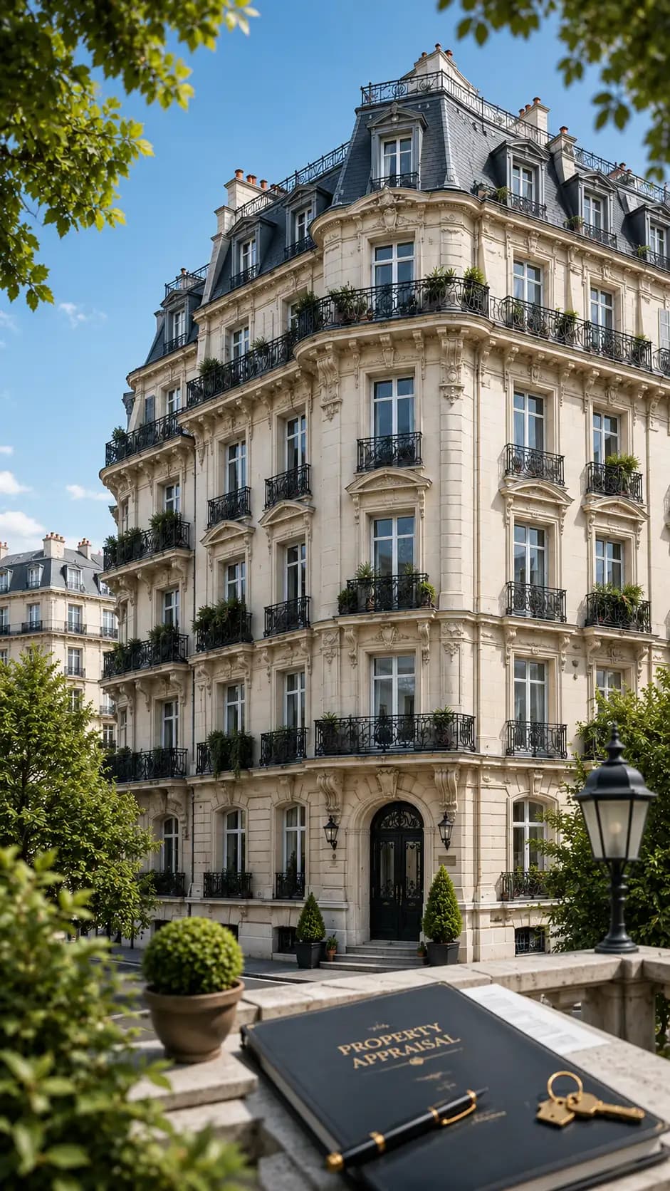 Apartment building, illustrative of a value appraisal